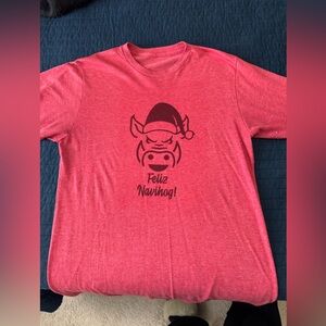 Feliz Navihog Arkansas Razorbacks Red T-Shirt